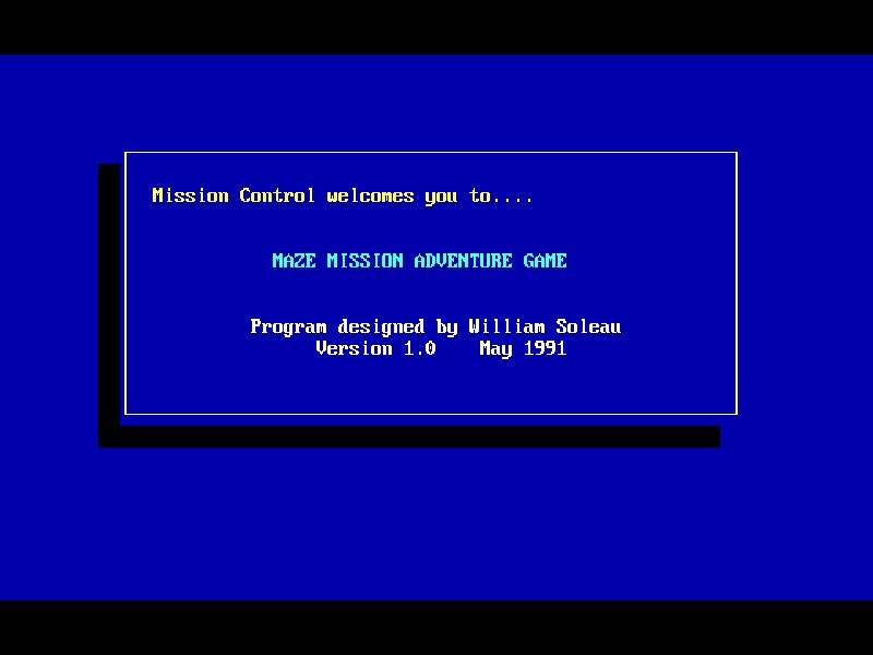 Maze Mission Adventure Game